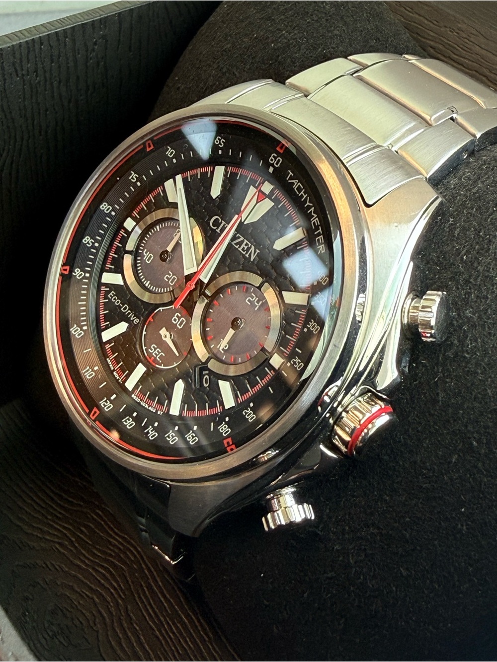 Citizen Eco-Drive Chronograph Black Dial Men’s Watch - Picture 3 of 10